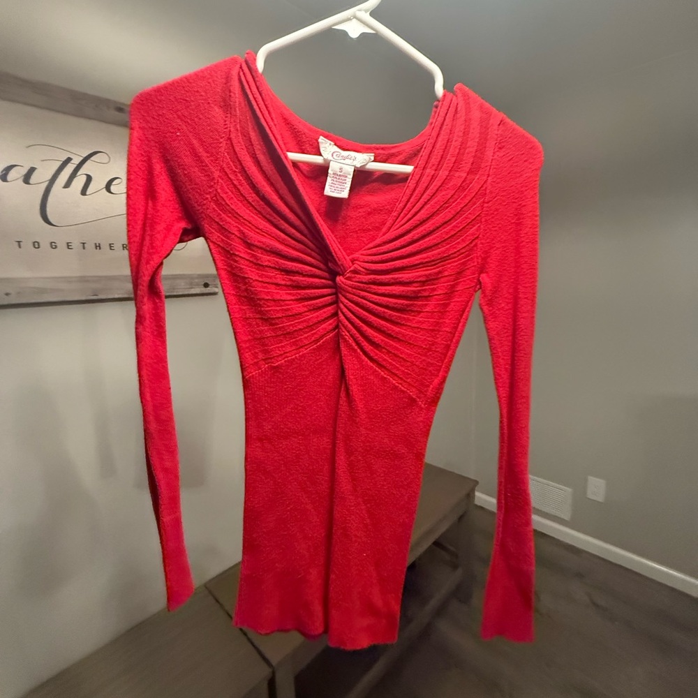 Candie's Vibrant Red Top